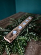 Drewniany świecznik na Tealighty