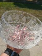 Kryształowa misa / bomboniera duża ciężka lata 80 PRL wym. na zdjęciach 