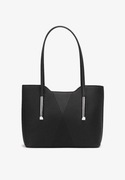 Torebka damska shopper na ramię klasyczna elegancka czarna