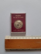 Posrebrzany medal z wizyty Jana Pawła II w 1983 roku