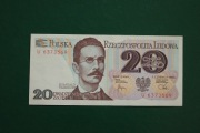 POLSKA PRL 20 złotych  1982 r. seria U Miłczak 157a - L0