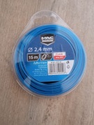 Żyłka tnąca MacAllister 2,4 mm / 15 m, kwadratowa żyłka do podkaszarki kosy