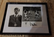 Lesław Ćmikiewicz 1974 Legia Warszawa Medal Olimpiada 1972 ramka autograf