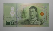Stary banknot polimer  20 Bat Tajlandia