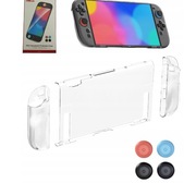 TRANSPARENTNE TWARDE ETUI OCHRONNE NAKŁADKA PC CASE NINTENDO SWITCH 2 GRIPY