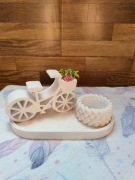 Zestaw dekoracyjny. Prezent dekoracja ozdoba  rowerek 