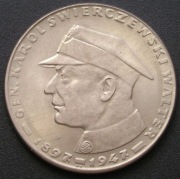 Polska 10 złotych 1967 - Świerczewski - stan 1/2