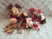 Pluszaki maskotki renifery - 10sztuk