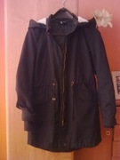 Parka jesienno-zimowa czarna rozm S / 36 / H&M