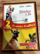 2 filmy DVD Marley i ja, Marmaduke pies na fali