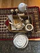 Zestaw 6 lampek, kinkiety, lampa nascienna, lampka biurkowe