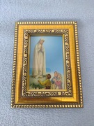 Obrazek Matka Boska Fatimska w złotej ramce