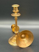 Mosiężny świecznik Malm Sweden vintage Szwecja