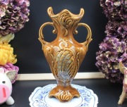 Ciekawy wazon w kolorze piwnym - 29 cm - A.J.GAJ