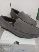 Mokasyny skórzane zamszowe Geox nowe 40 267 mm