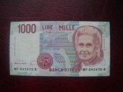 Banknot BANKNOT WŁOCHY 1000 Lirów 1990 r.