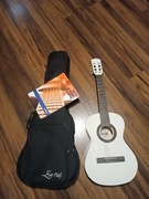 Gitara akustyczna 3/4 z pokrowcem i ksiażką