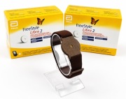 Opaska ochronna na sensor FreeStyle Libre 2 - BRĄZOWA