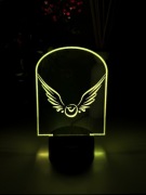 HARRY POTTER ZŁOTY ZNICZ LAMPKA LED NOCNA 3D