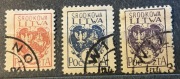 Litwa Środkowa Fi. 1-3 B kas. 1920r. Godło Litwy Środkowej