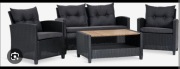 Zestaw mebli ogrodowych jysk ven czarny