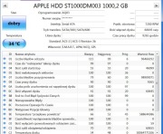Dysk HDD 3,5 SATA 1TB z iMac 27 Apple Seagate ST1000DM003  7200rpm 