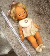 Stara lalka bobas PRL / NRD lata 70. Sygnowana K30 30cm