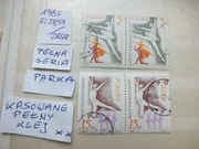 4szt. znaczki Fi 2857 parka Polska 1985r. SZTUKA BALET klej