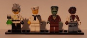 Lego Minifigures Crazy Scientist, Werewolf, The Monster, Series 4