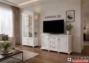Komoda 120 Stylowa Biała Dębowa Śliczna Prowansalska BEKAS Producent Mebli 