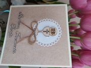 Ręcznie robiona pamiątka pierwszej komunii Świętej