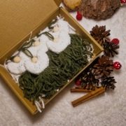 Zestaw 5 aniołków na choinkę - Boże Narodzenie - ręcznie robione