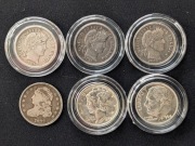 Srebrne dolary USA Barber 10c dime 1909