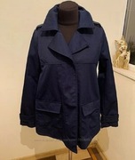 Zara granatowy trencz prochowiec roz S