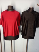 Bluzka dzianinowa błyszcząca rozmiar 44/46/48 2 kolory