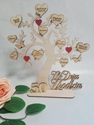 Drzewko Szczęścia z życzeniami Urodziny Prezent Handmade Dekoracja 