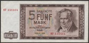 Niemcy DDR NRD 5 marek 1964 - Humboldt - stan bankowy UNC -