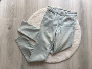 jasne jeansy H&M spodnie rurki z wysokim stanem skinny 34 XS