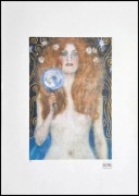 Gustav Klimt  Nagość sygn + cert 70x50cm