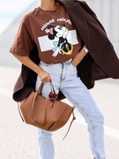 T-shirt damski Basic oversize PRINT NADRUK  Polska marka 