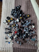 Lego mix koła, motor, nazdwozie, szyby