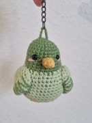 Gołąbek,ptaszek na szydełku-breloczek, zawieszka