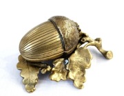 Puzderko Mosiężny żołądź, figurki mosiężne prl vintage retro