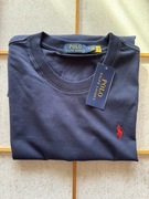 Nowy z metką granatowy T-shirt Ralph Lauren