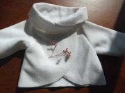 Ciepłe bolerko do Komunii Świętej z polaru