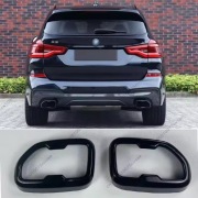 2x Nakładka końcówki wydechu czarny połysk BMW X3 G01 Pre Lci 20i 30i M40i
