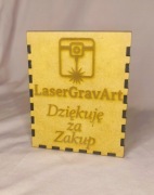 Pudełko HDF z Grawerem Personalizowane Prezent Ślub Grawerowane Logo
