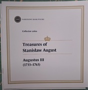 Folder do monety NBP z serii Skarby St. Augusta w jęz. ang. August III Sas