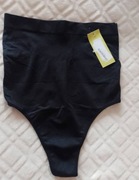 (40/L) Boohoo/ Czarne majtki stringi modelujące z Londynu, NOWE 