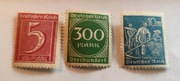 Znaczki pocztowe Deutsches Reich 1920- 1923